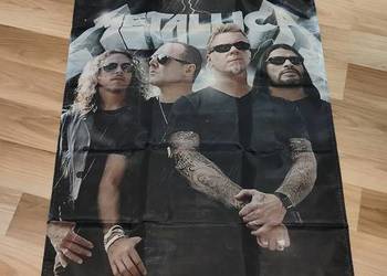 Baner plakat materiałowy 90x60cm Metallica, Rammstein, AC/DC, Shawn Mendes