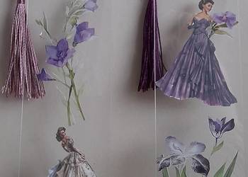 Zakładka do Książki_Romantyczna 2 sztuki. Hand Made
