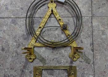 G098 Gong sanki mocowanie mechanizmu starego zegara ściennego