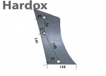 Pierś HARDOX 20736/P N 15 G 752 części do pługa NIEMEYER