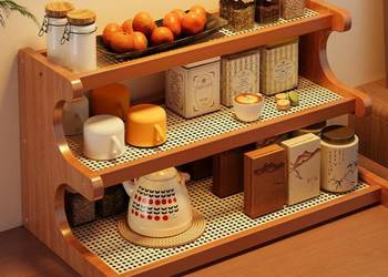 Praktyczny 3-poziomowy regał na książki i przybory biurowe