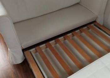 Sprzedam Biała sofa kanapa rozkładana ikea
