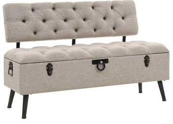vidaXL Ławka ze schowkiem i oparciem, 110 cm(SKU:339298)