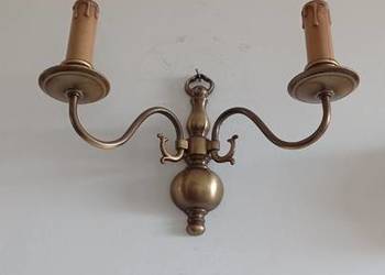 Stare mosiężne kinkiety