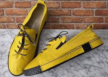 Obuwie sportowe damskie sneakersy Naturalna Skóra 40