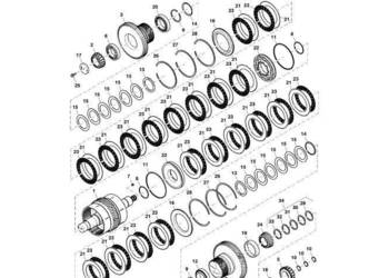 John Deere 9470RX - Bieg YZ502821 (Przekładnia Power Shift)