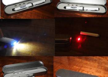 Długopis z podświetleniem LED + Laserem Długopis z podświetleniem LED + Laserem