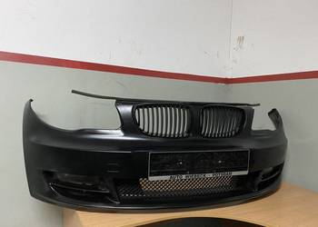 Zderzak Przedni BMW 1 E88 E82 Halogen Halogeny Nerki czarne Kratka