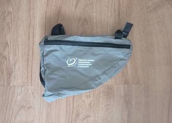 Torba rowerowa pod ramę ortalionowa, odblaskowa
