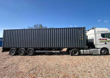 Nowy kontener po 1 podróży 12m Antracyt z transportem i rozładunkiem hds