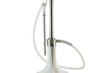 Oduman Cosmo Hookah | Silver Body & White Glass Fajka Wodna Shisha Hookah