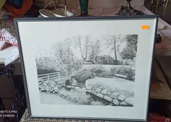 Grafika, reprodukcja, za szkłem. Grafika, reprodukcja, za szkłem.