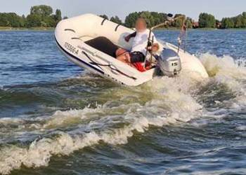 Ponton Quicksilver + koła + wiosła w zestawie