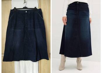 Spódnica jeansowa długa granat