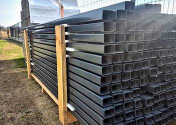 słupki ogrodzeniowe 60x40 antracyt 2,30 mb