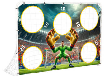 Bramka piłkarska treningowa + mata celnościowa 180x122 cm MultiGarden