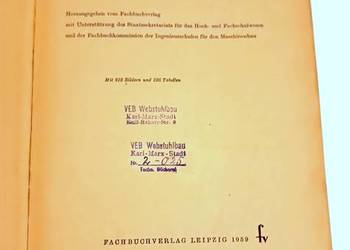 Stara niemiecka  książka techniczna "Das Grundwissen des Ingenieurs"