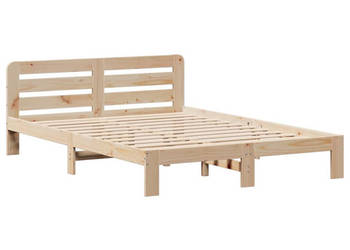 Rama łóżka bez materaca lite drewno sosnowe 140x200 cm WM-855549