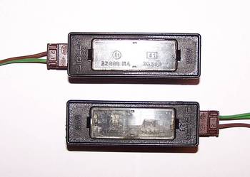 Lampki oświetlenia tablicy rejestacyjnej Citroen XM
