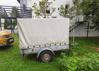 Przyczepka lekka DMC 750kg Solidna z plandeka ZAREJESTROWANA
