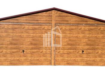 Garaż Blaszany 6x6m 2x Brama uchylna 2x Okno Drewnopodobny ID552