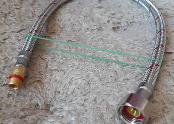 Wężyk przyłączeniowy do baterii na ciepłą wodę 3/8" na M10x1 x 450 mm