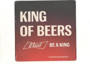 Bud - podstawka do piwa. Nr. 1.