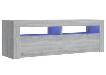 Szafka pod TV z LED szary dąb sonoma 120x35x40 cm WM-815688