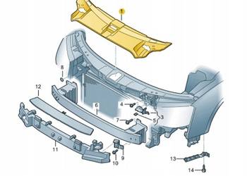 Audi A8 S8 D5 4N0807081B Osłona pasa przedniego V.20
