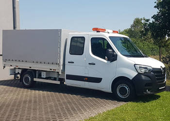 Renault Master DOKA 7-OSÓB PLANDEKA PAKA SKRZYNIA ŁADUNKOWA DOUBLE KABINA …