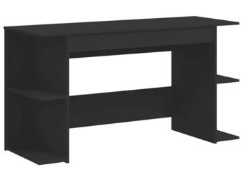 Biurko czarne 140x50x75 cm materiał drewnopochodny WM-840549