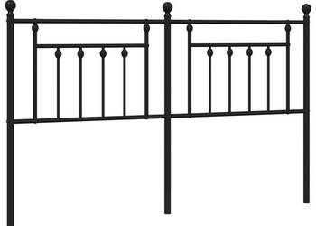 Metalowe wezgłowie czarne 180 cm WM-353573