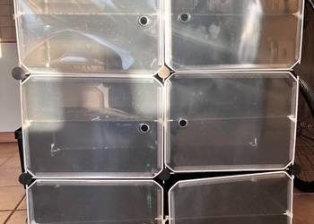 Szafa modułowa na buty czarna 90x80x30