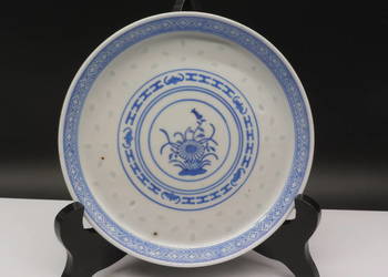 Porcelanowa Podkładka pod Dzbanek|Porcelana Ryżowa Chiny | Niebieski Kwiat