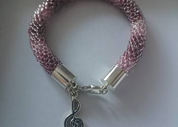 Bransoletka handmade różowe ombre