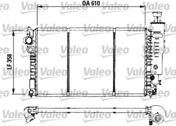 PEUGEOT 405 92 CHŁODNICA CIECZY NOWA  VALEO  730573
