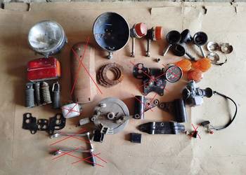 JAWA TS 350 MZ etz 250 Części Gaźnik Lampa Błotnik Uchwyty Mocowanie