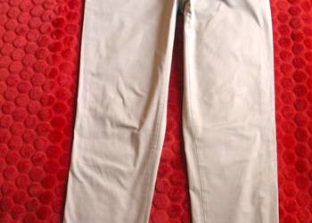 Spodnie - bawełniane - 38 M - biodra 96 cm beżowe