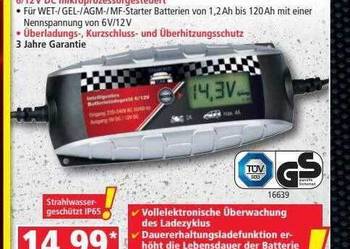 Ładowarka prostownik aku żel AGM 6V ,12V 4A