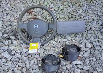 Fiat panda/2003r/ kierownica/airbag / sterownik poduszek pasy bezpieczeństw