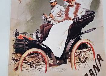 Unikatowa Tablica FIAT 1899 – Wielki Format 87 cm – Ikona Motoryzacji!