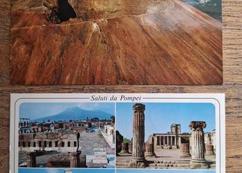 Pocztówki Wezuwiusz, Pompeje 2 szt Włochy