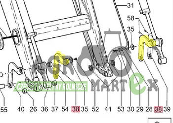 84539604, 87689880 DŹWIGNIA CNH