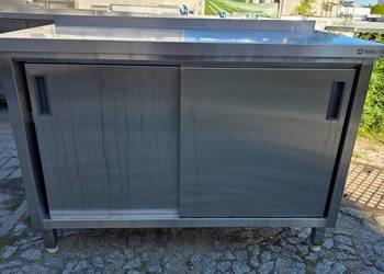 Stół Gastro Z Drzwiami - Szafka - 120/60/85 cm - M.1819 N