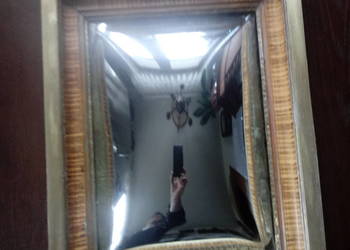 wypukłe lustro w stylu angielskim antyczne UNIKAT