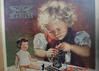 Zabytkowa miniaturowa maszyna do szycia
