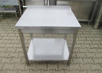 STÓŁ GASTRONOMICZNY Z PÓŁKĄ PRZYŚCIENNY 80/70/85