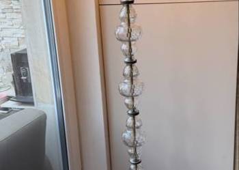 Stara zabytkowa podstawa do lampy brąz/ mosiądz szkło 177cm