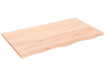 Blat do stołu 100x60x2 cm surowe drewno dębowe WM-3156305