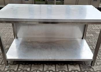 STÓŁ GASTRONOMICZNY Z PÓŁKĄ - 145/70/85 CM - M.1365.N